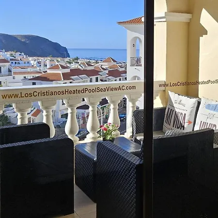 Apartmán Cristianos Heated Pool Sea View Ac Los Cristianos (Tenerife)